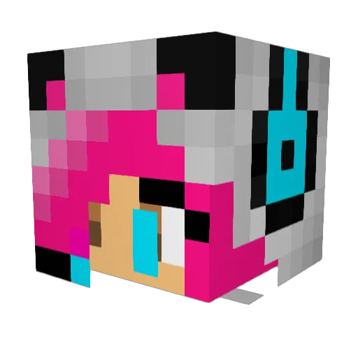 victorious321 Minecraft avatar head, 3D render