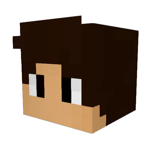 victorkkk Minecraft avatar head, 3D render
