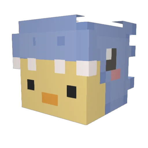 victormaarco Minecraft avatar head, 3D render