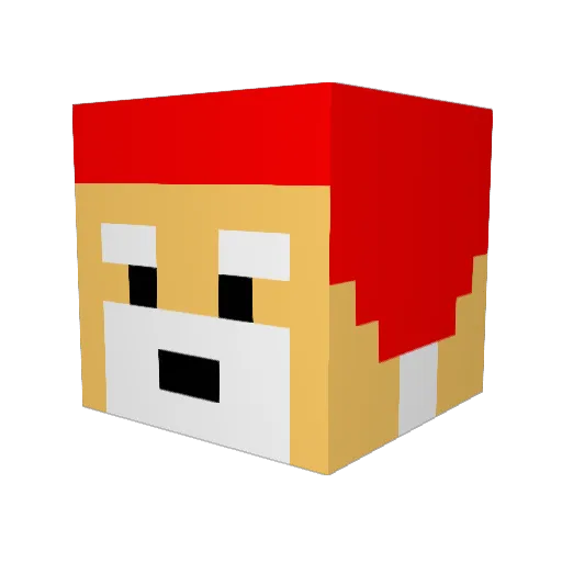 victorplima Minecraft avatar head, 3D render