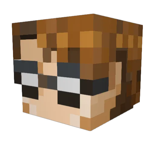 victory45l Minecraft avatar head, 3D render