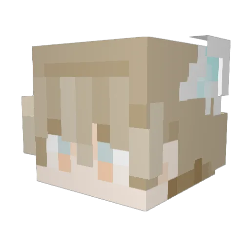 victotaar Minecraft avatar head, 3D render
