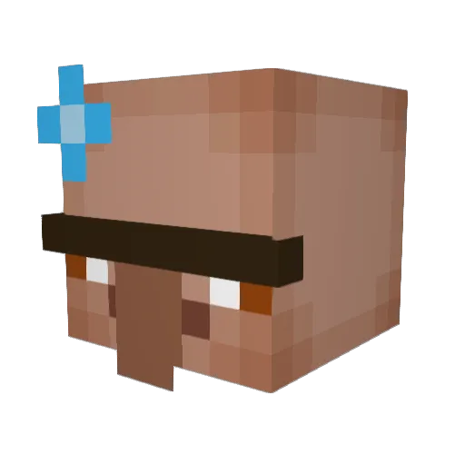 victusaus Minecraft avatar head, 3D render