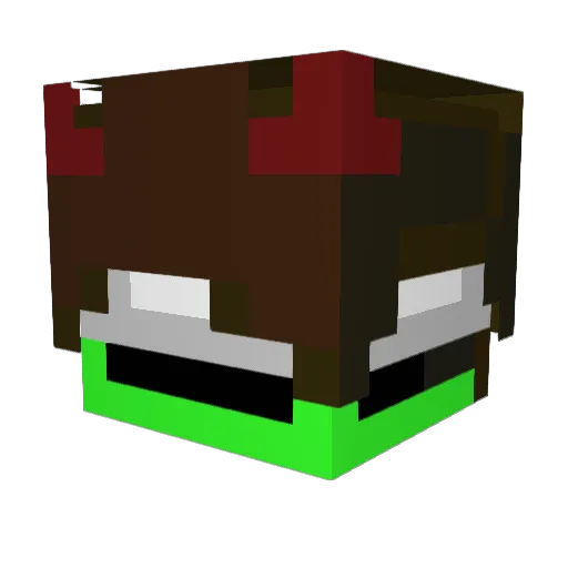 vicxz11 Minecraft avatar head, 3D render