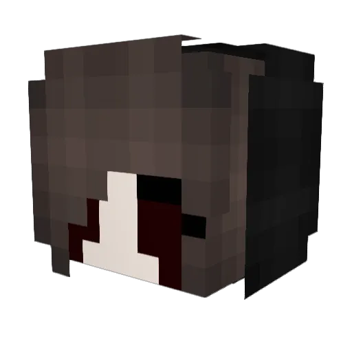 vidaluxuosa Minecraft avatar head, 3D render