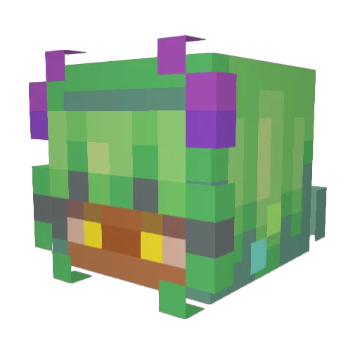 vidcund Minecraft avatar head, 3D render