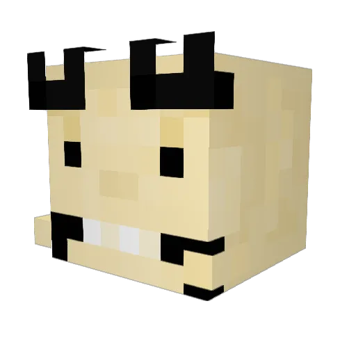 videofreak Minecraft avatar head, 3D render