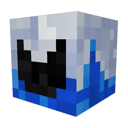 videogo Minecraft avatar head, 3D render