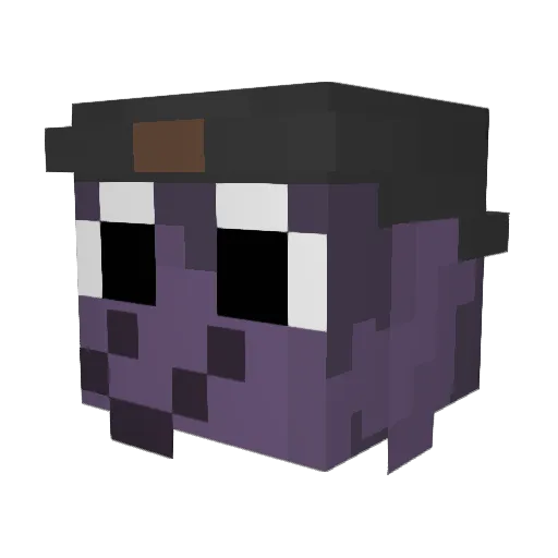 videograves Minecraft avatar head, 3D render