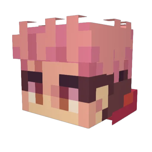 videosexgaming Minecraft avatar head, 3D render