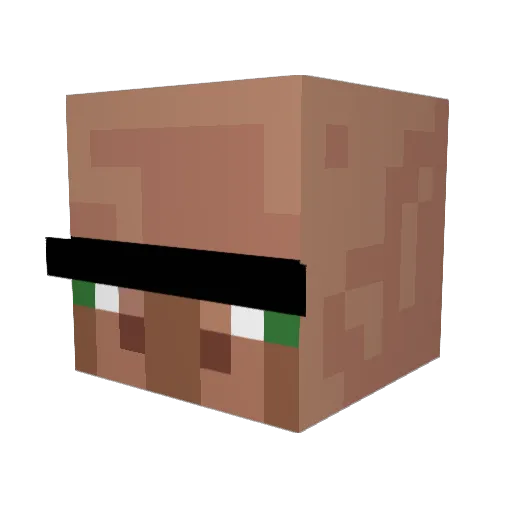 videpide123 Minecraft avatar head, 3D render