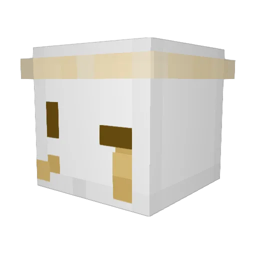 vidyonura Minecraft avatar head, 3D render