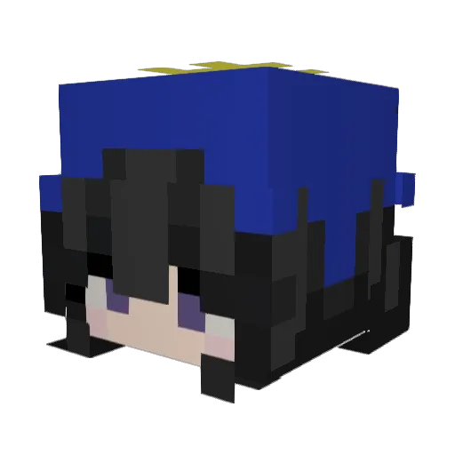 vieanna Minecraft avatar head, 3D render