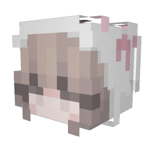 viego123 Minecraft avatar head, 3D render