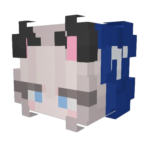viehwe Minecraft avatar head, 3D render