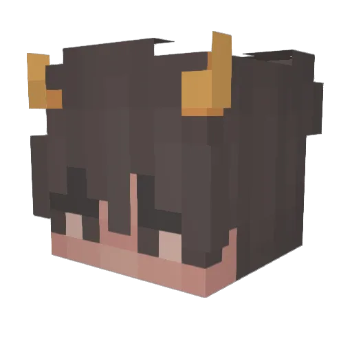 vielio Minecraft avatar head, 3D render