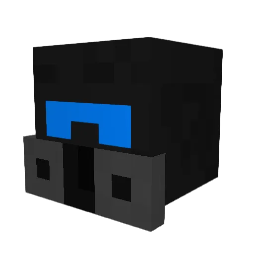 vienasToks Minecraft avatar head, 3D render