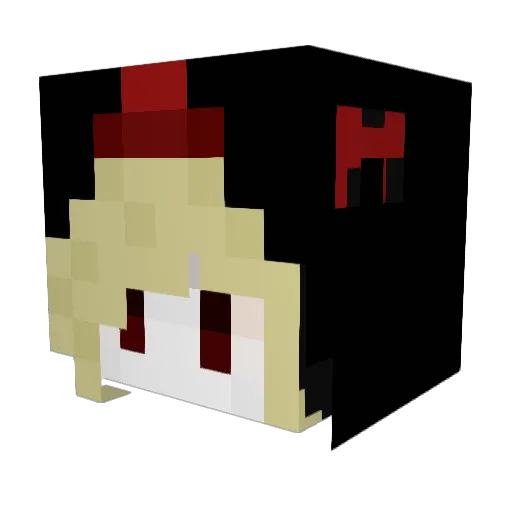 vienerja Minecraft avatar head, 3D render