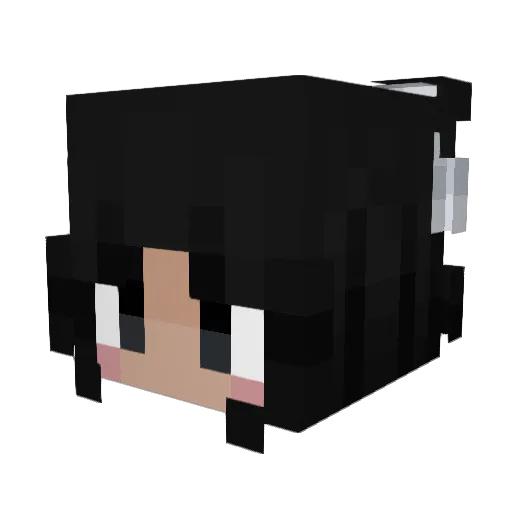 viennahd Minecraft avatar head, 3D render