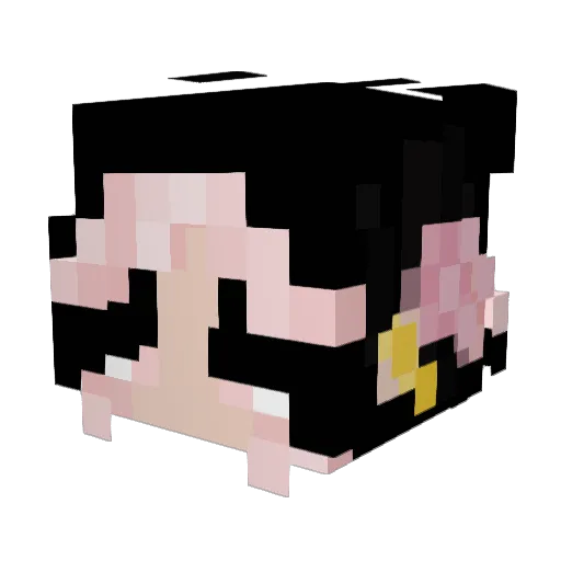 viennamae Minecraft avatar head, 3D render