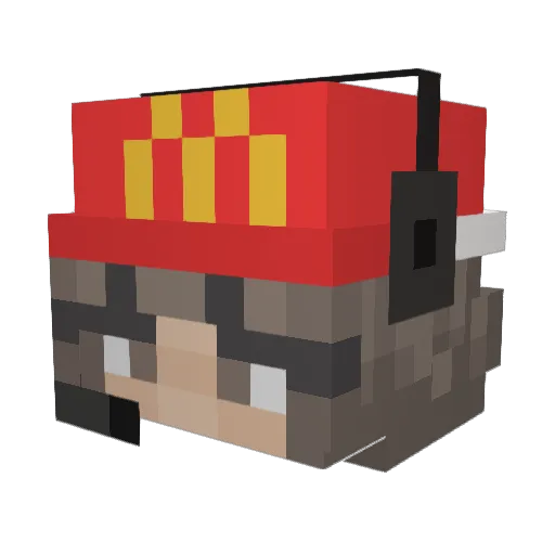 viennamak Minecraft avatar head, 3D render