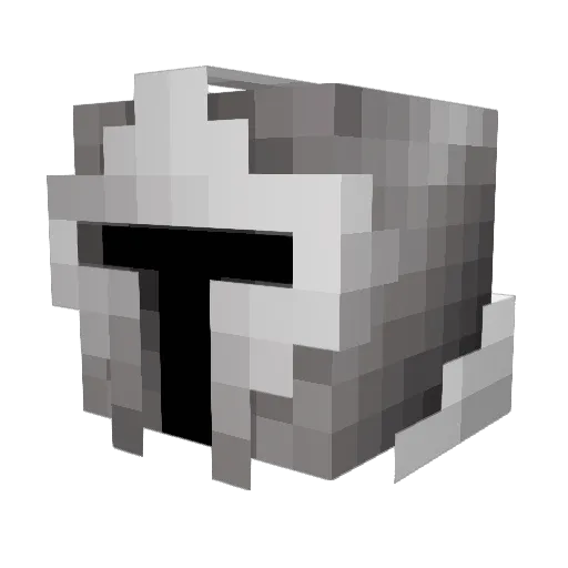 vierdu Minecraft avatar head, 3D render