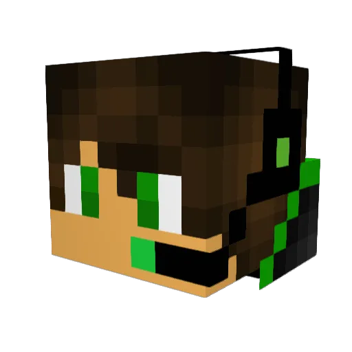 viesvies2 Minecraft avatar head, 3D render