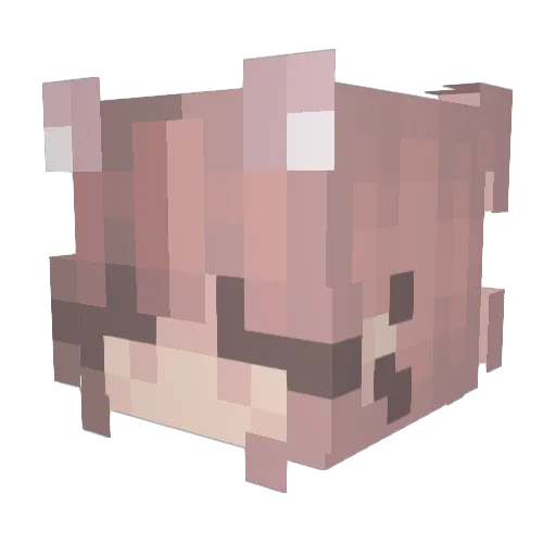 viewviridian Minecraft avatar head, 3D render