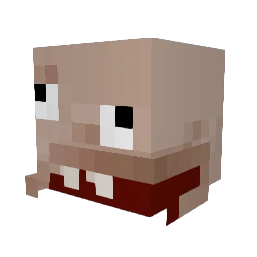vifboy2 Minecraft avatar head, 3D render