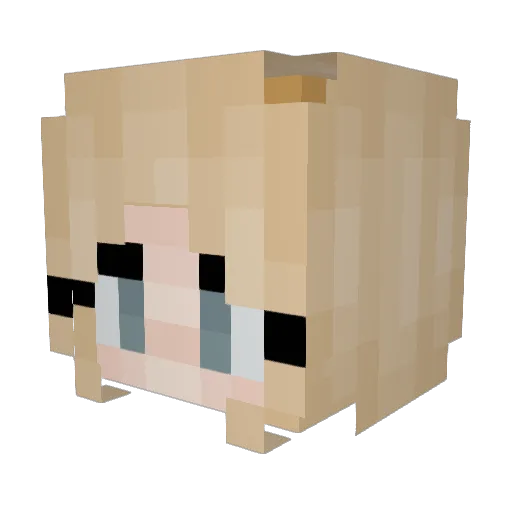 vifop Minecraft avatar head, 3D render