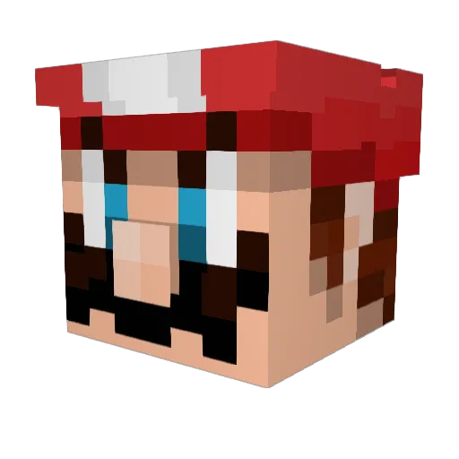 vigge124 Minecraft avatar head, 3D render