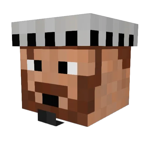 viggens1 Minecraft avatar head, 3D render