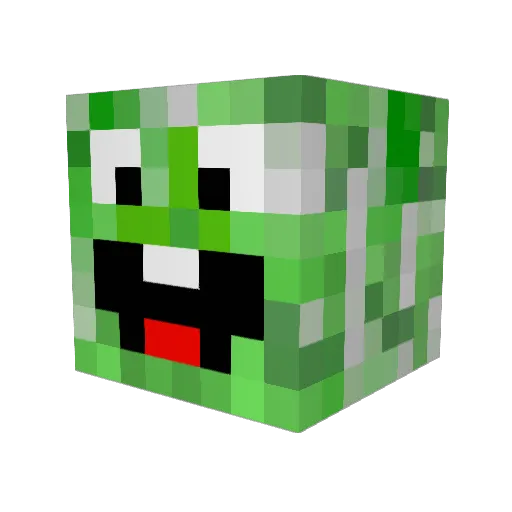 viggo0608 Minecraft avatar head, 3D render