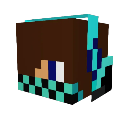 viggo48 Minecraft avatar head, 3D render