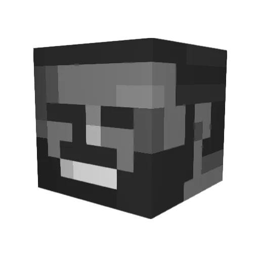viggomedost Minecraft avatar head, 3D render
