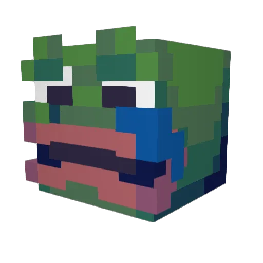 viggotju Minecraft avatar head, 3D render