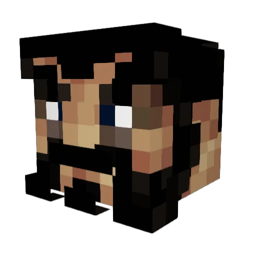 vigianto Minecraft avatar head, 3D render