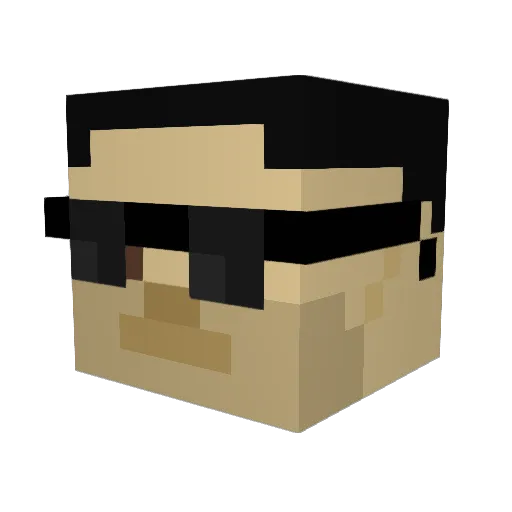 vigmario18 Minecraft avatar head, 3D render