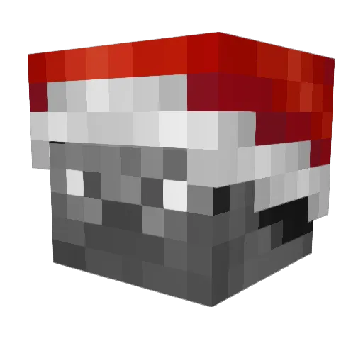 vigorman Minecraft avatar head, 3D render