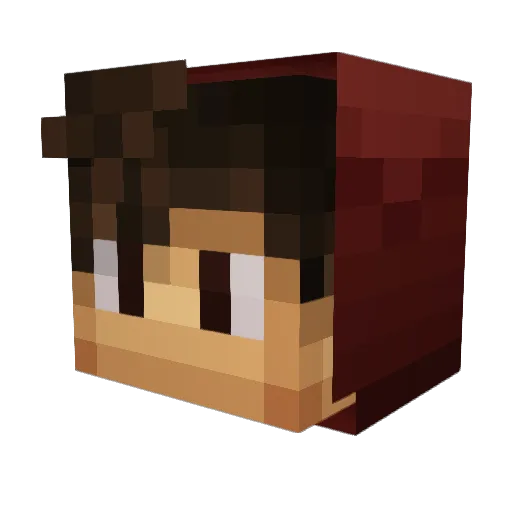 vigourjos Minecraft avatar head, 3D render