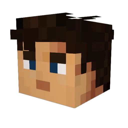 viichiinnznn Minecraft avatar head, 3D render