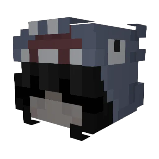viics Minecraft avatar head, 3D render