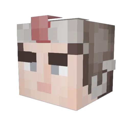 viiderz Minecraft avatar head, 3D render