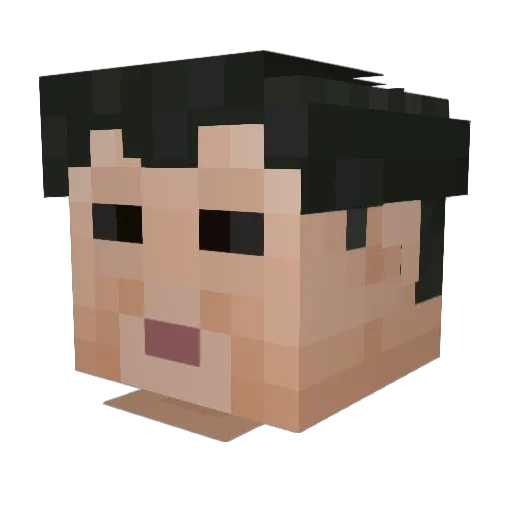 viielleicht Minecraft avatar head, 3D render