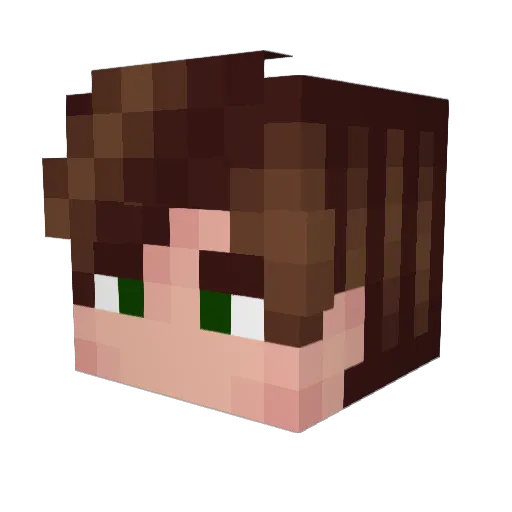 viistriix Minecraft avatar head, 3D render