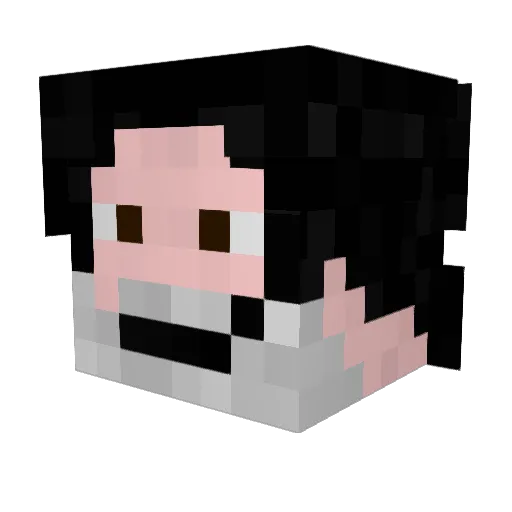 viitron Minecraft avatar head, 3D render