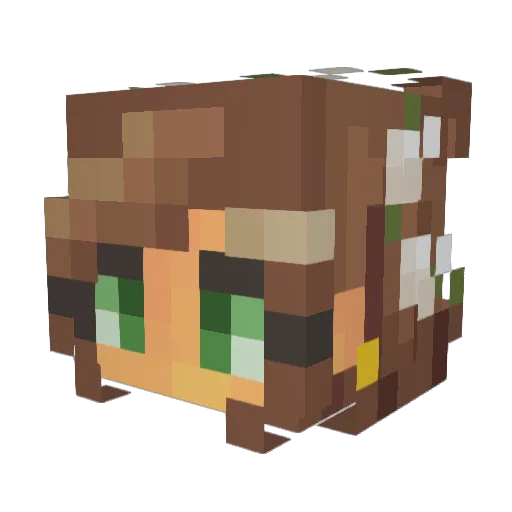 viittuuka Minecraft avatar head, 3D render