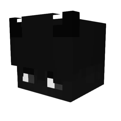vijhn Minecraft avatar head, 3D render