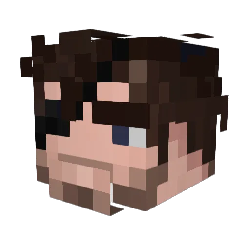 viji199 Minecraft avatar head, 3D render