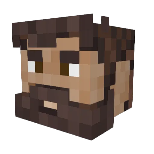 vik2or Minecraft avatar head, 3D render